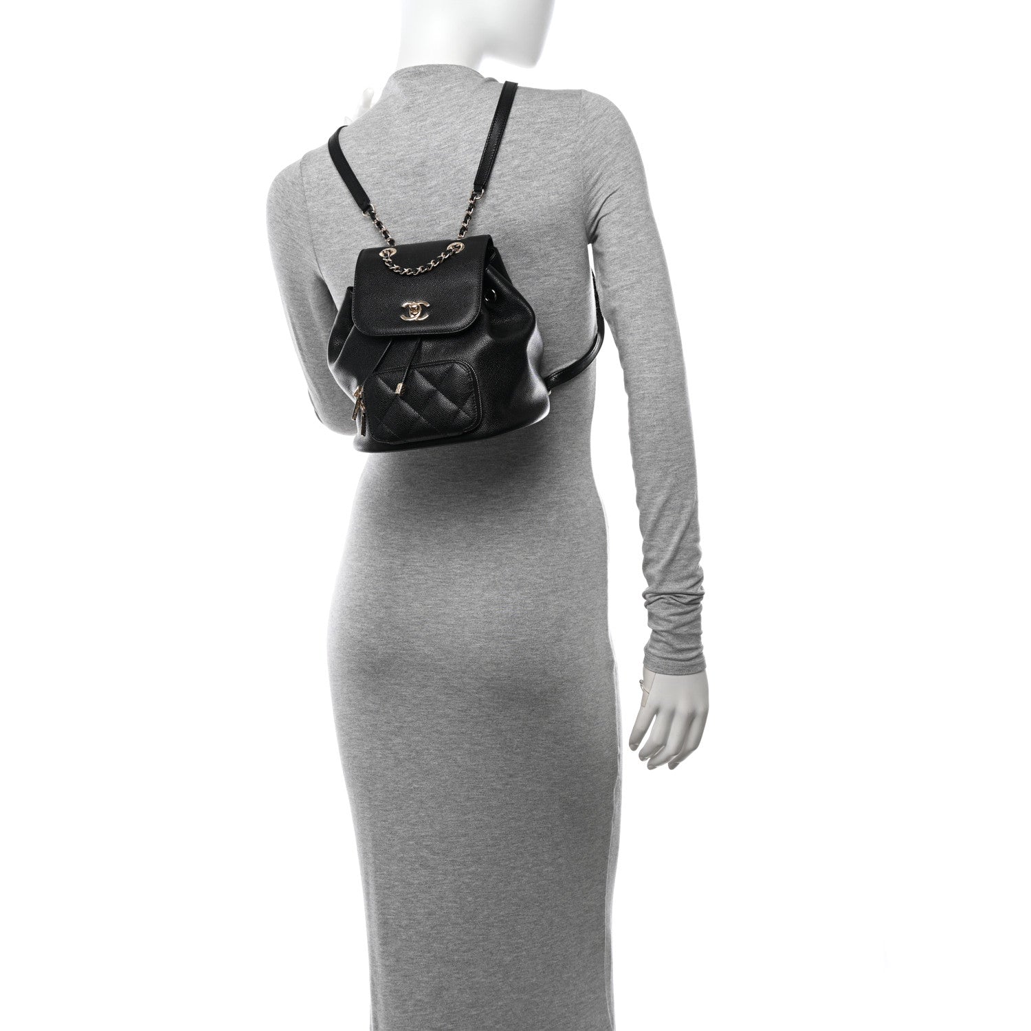 Chanel Caviar Quilted Mini Business Affinity Backpack Black 2 of 10
