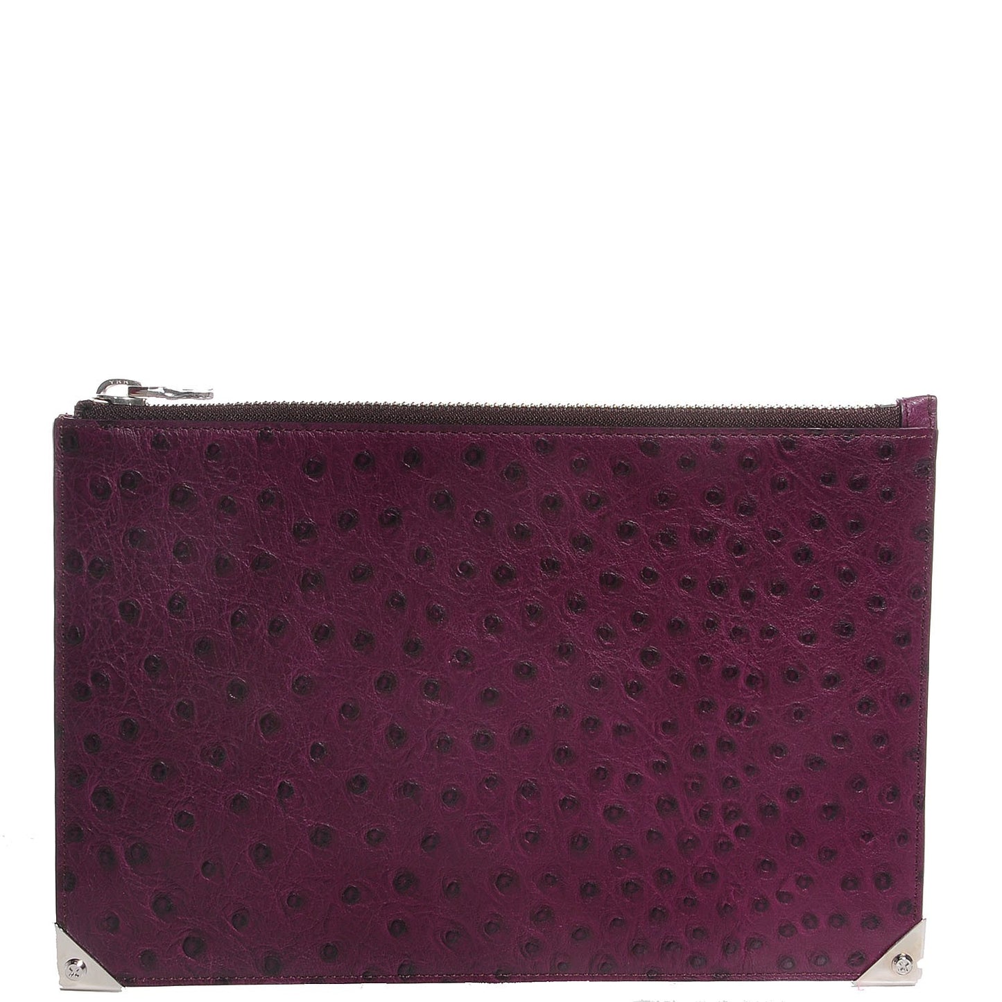 Soft Drape Calf Prisma Flat Pouch Purple