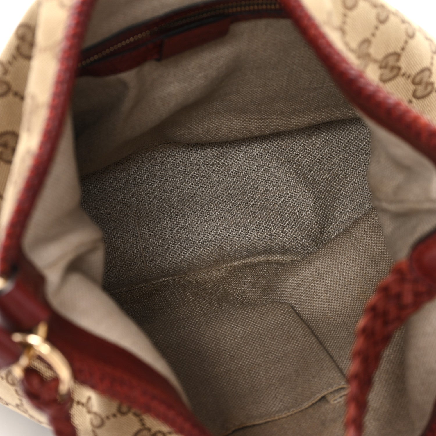 Gucci Monogram Medium Marrakech Hobo Red 5 of 11