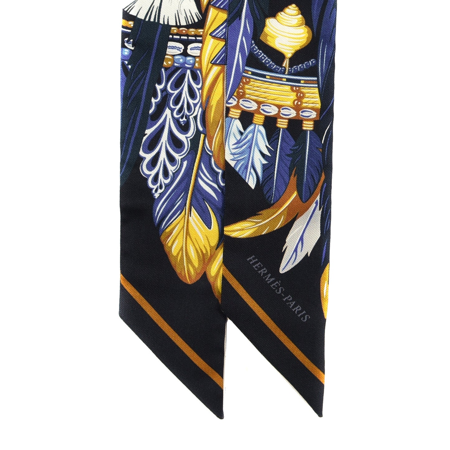 Silk La Danse Pacifique Twilly Bleu Nuit Jaune Vif