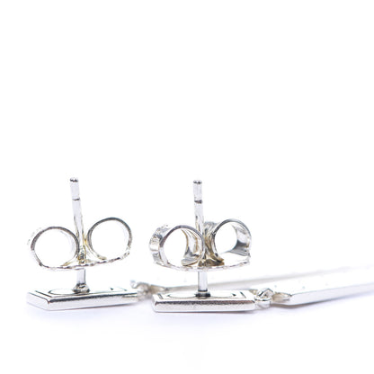John Hardy Sterling Silver 18K Yellow Gold Linear Dot Earrings 3 of 3