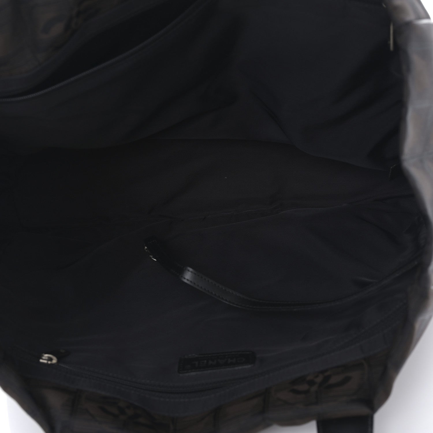 Chanel Nylon Large Travel Tote Brown 5 of 9