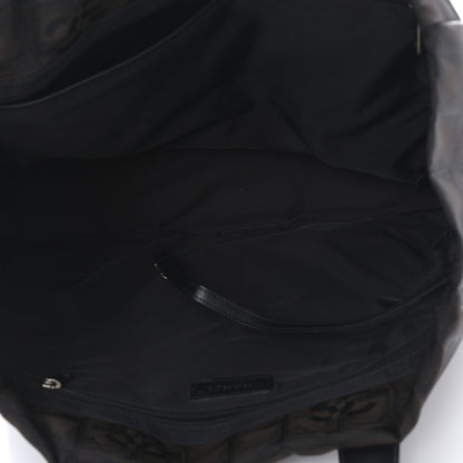 Chanel Nylon Large Travel Tote Brown 5 of 9