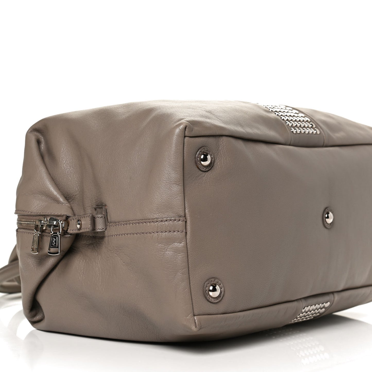 Calfskin Studded Easy Sac Taupe