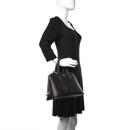 Prada Saffiano Lux Medium Promenade Tote Black 2 of 11