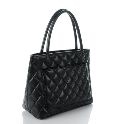 Chanel Caviar Quilted Medallion Tote Black 3 of 8