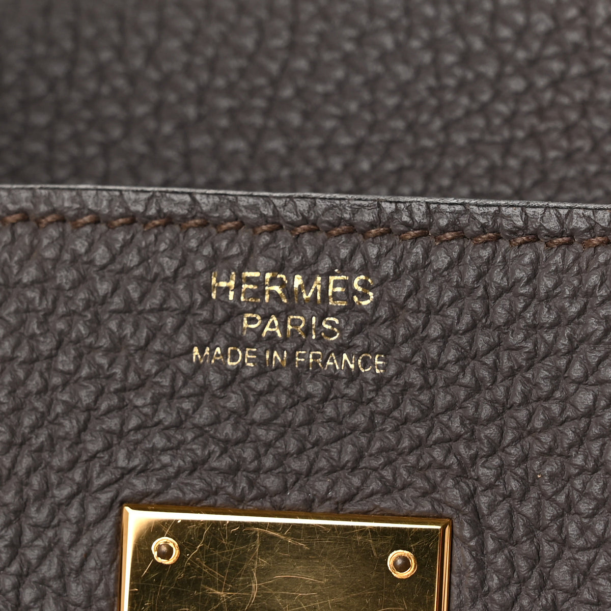 Hermes Togo BIRKIN 30 Etain 6 of 13
