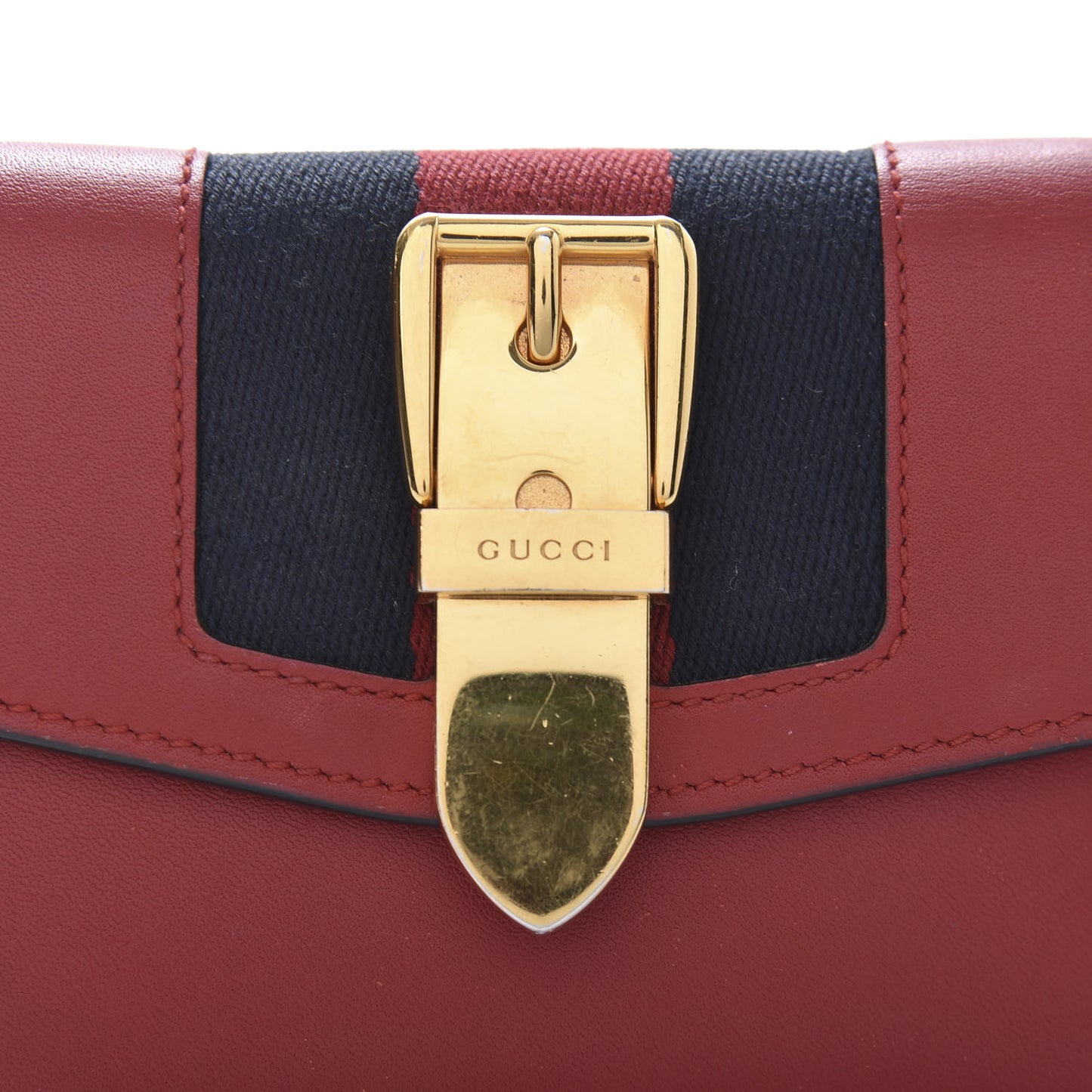Calfskin Sylvie Wallet Hibiscus Red