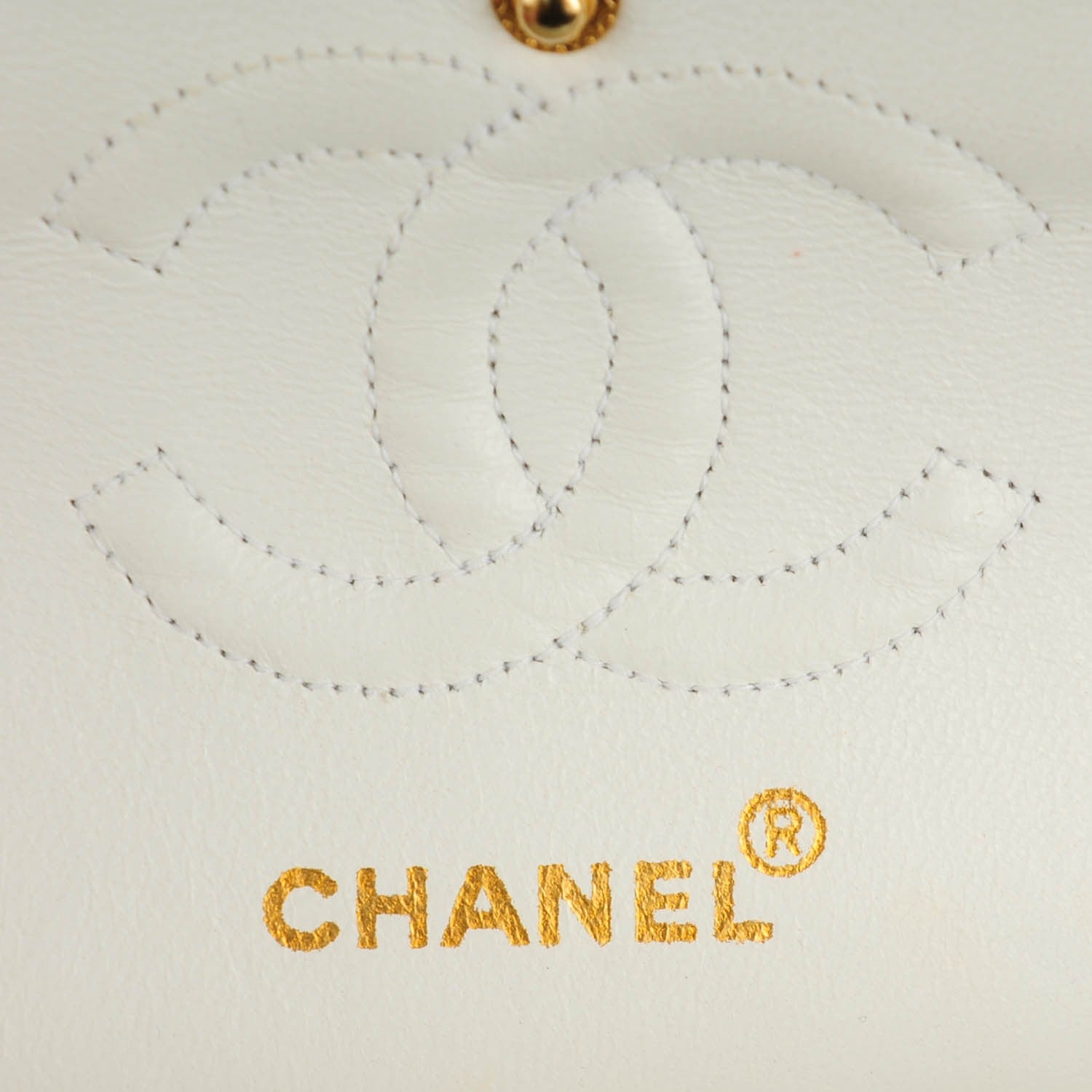 Chanel Lambskin Quilted Small Double Flap White 6 of 8