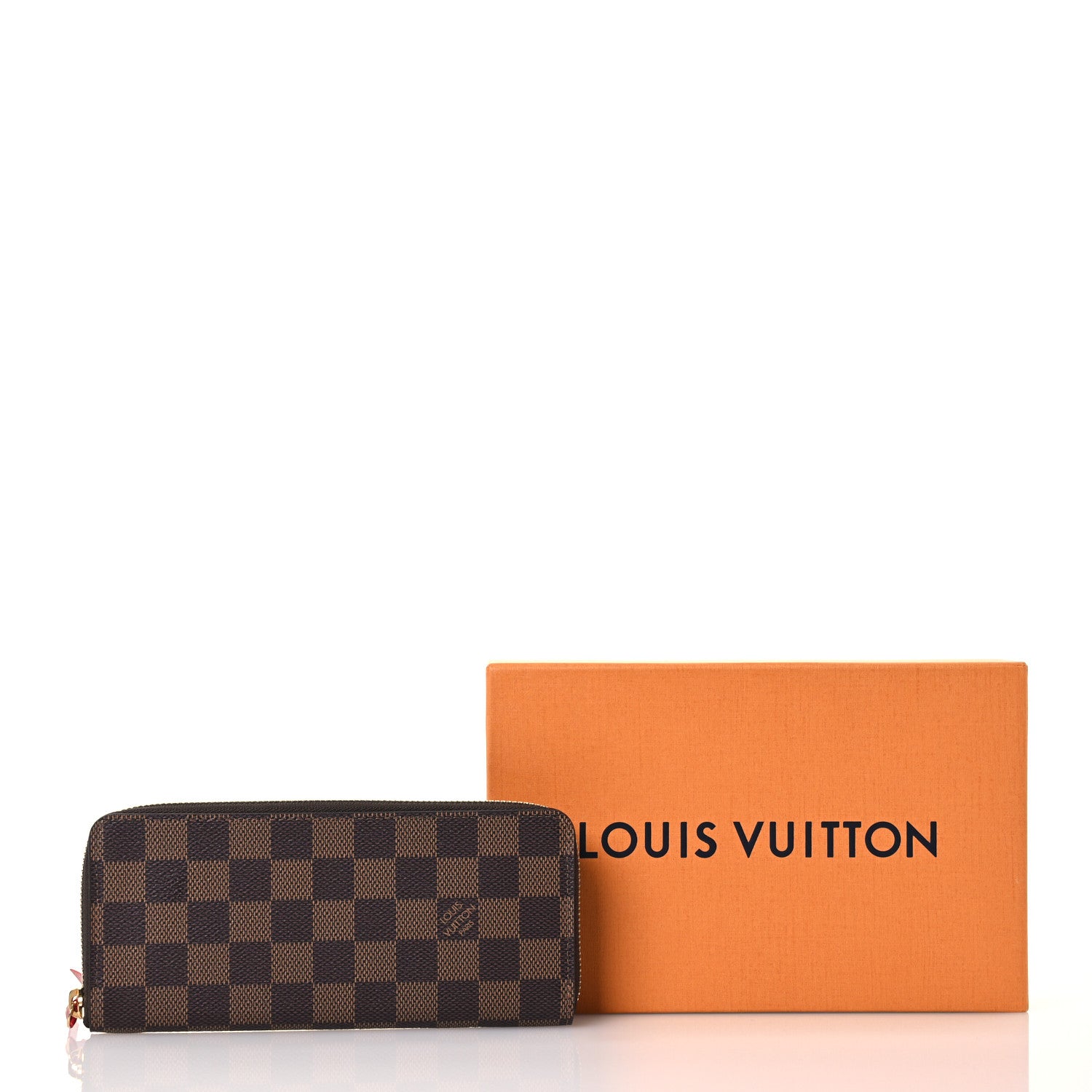 Louis Vuitton Damier Ebene Clemence Wallet Cherry 9 of 9