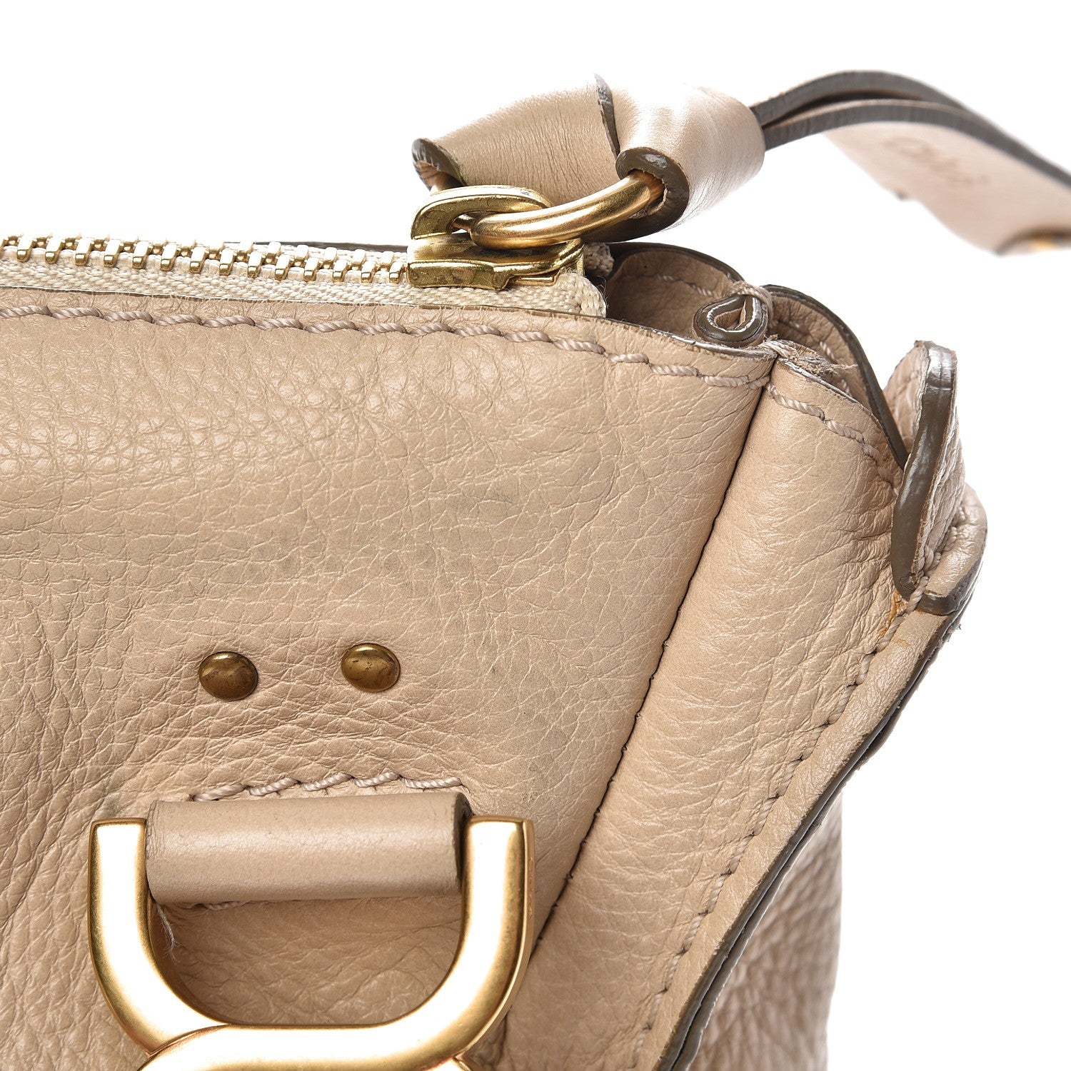 Chloe Calfskin Medium Marcie Satchel Angora Beige 15 of 17