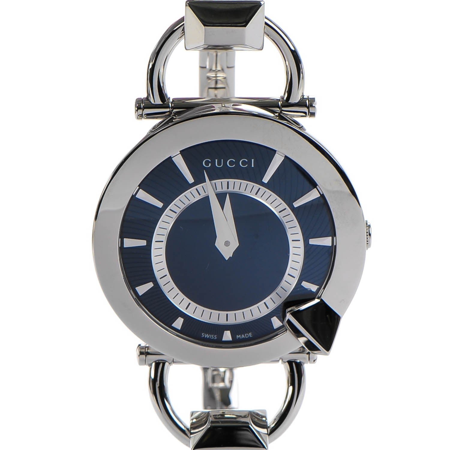 Gucci Stainless Steel 35mm Chiodo Quartz Watch Blue 1 of 6