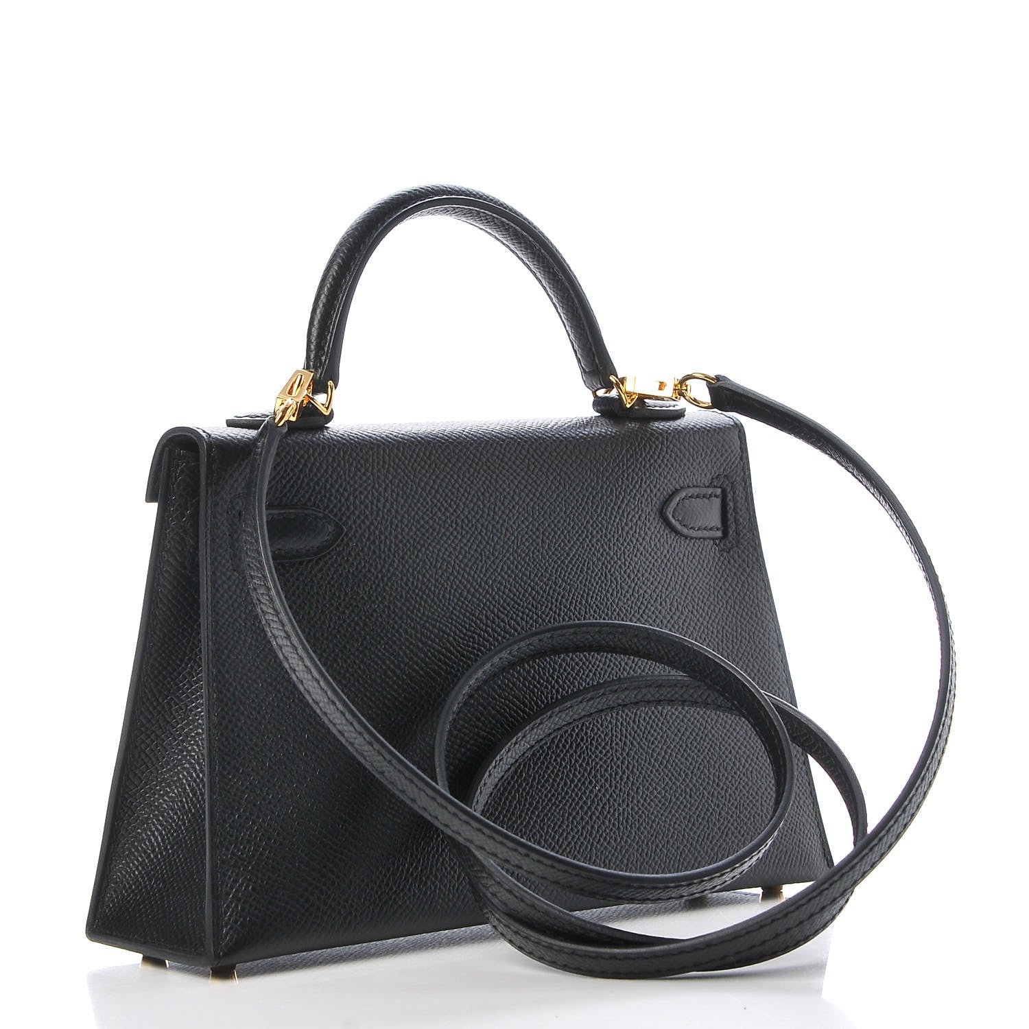 Hermes Epsom Mini Kelly Sellier 20 Black 3 of 29