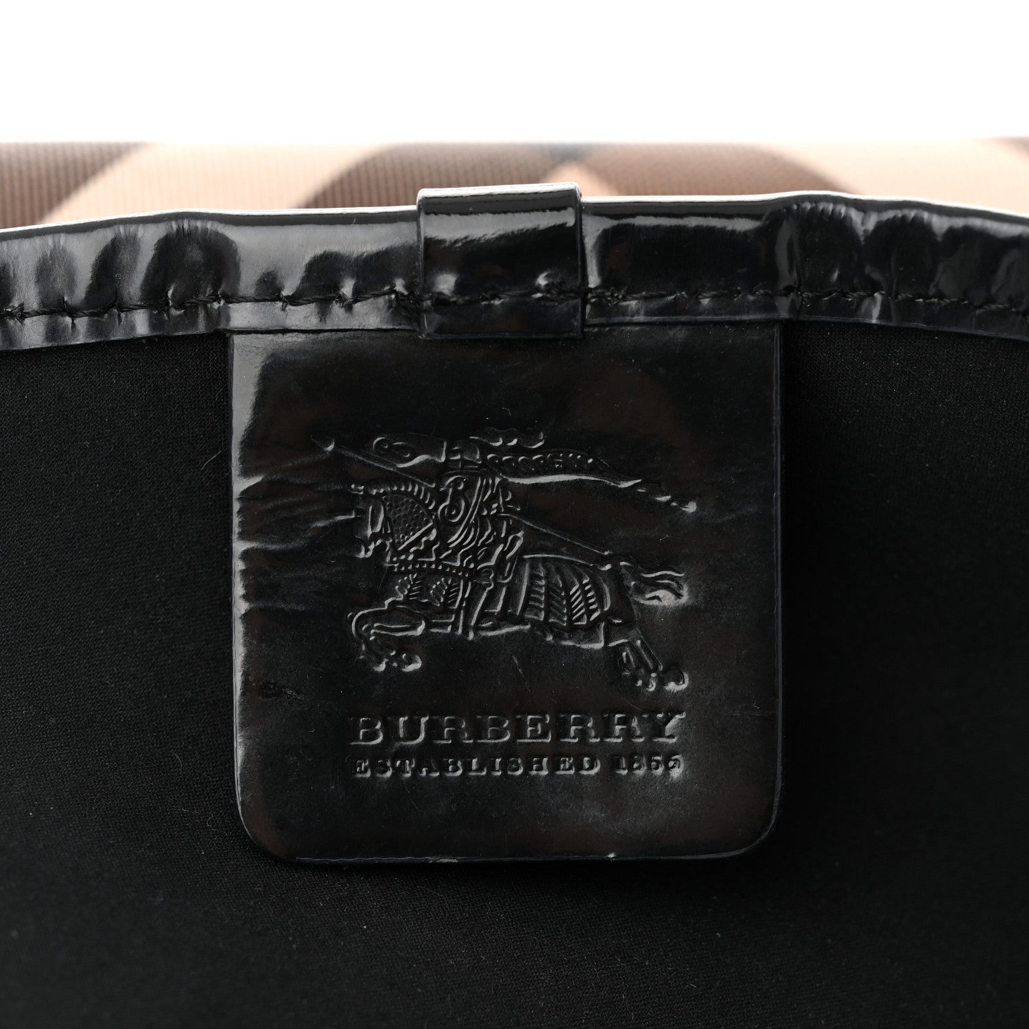 Burberry Supernova Check Small Nickie Tote Black 7 of 14