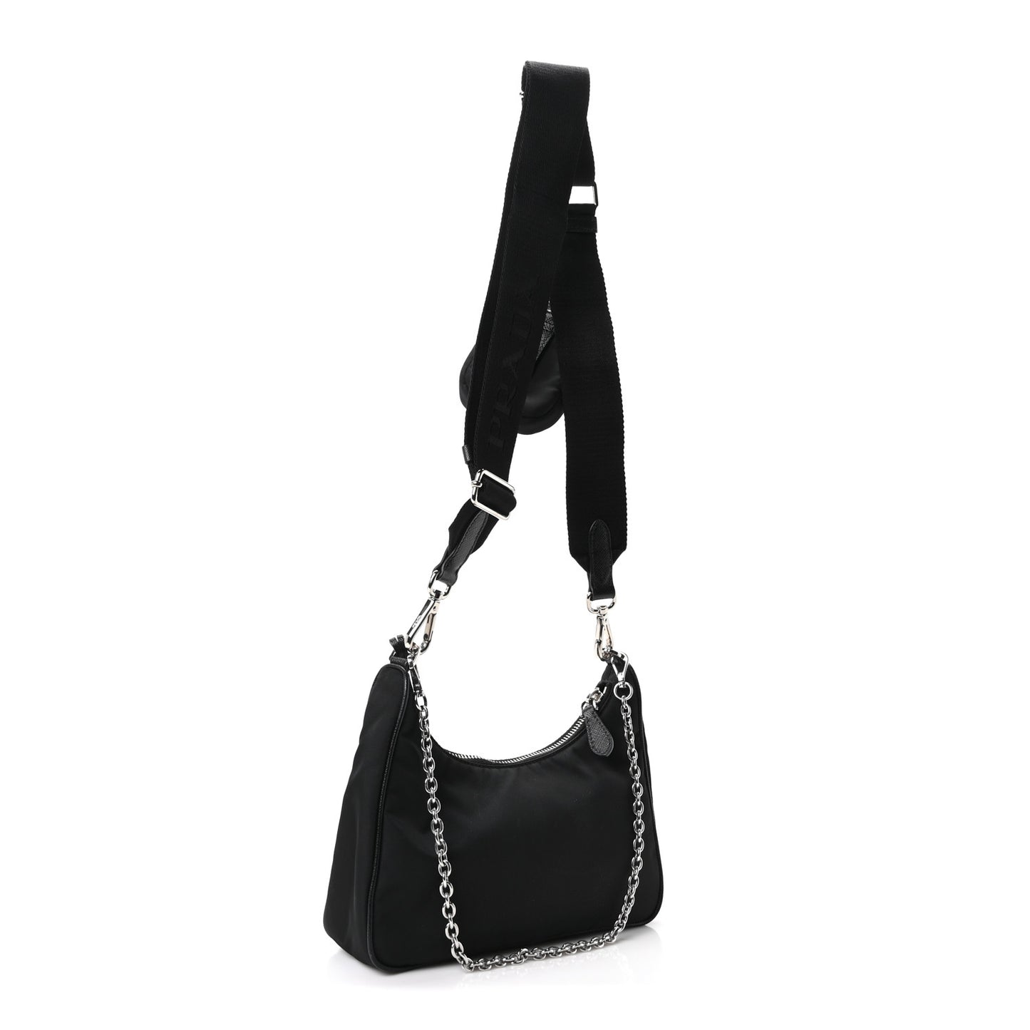 Re-Nylon Saffiano Re-Edition 2005 Shoulder Bag Black