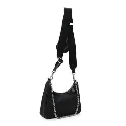 Prada Re-Nylon Saffiano Re-Edition 2005 Shoulder Bag Black 3 of 10