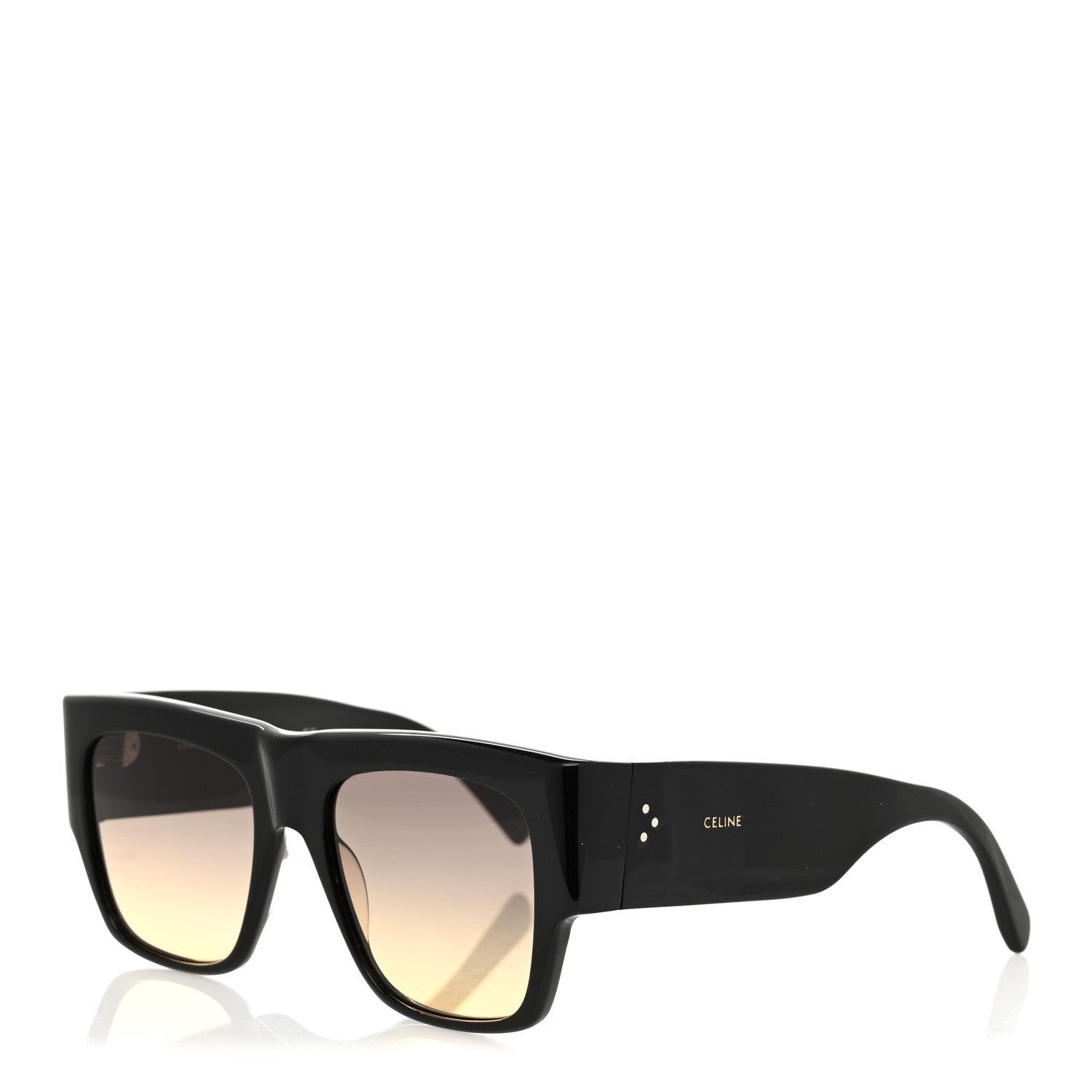 Celine Acetate Rectangular Sunglasses CL4056IN Black 1 of 7