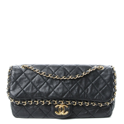 Chanel Calfskin Quilted Medium Chain Me Flap Black 1 of 8