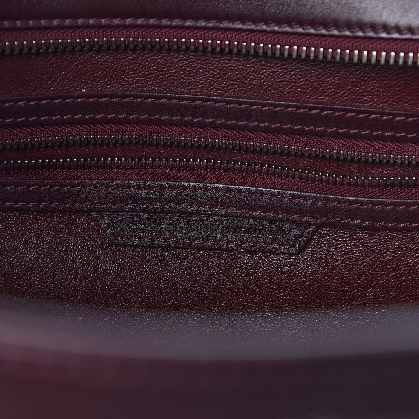 Smooth Calfskin Mini Luggage Burgundy