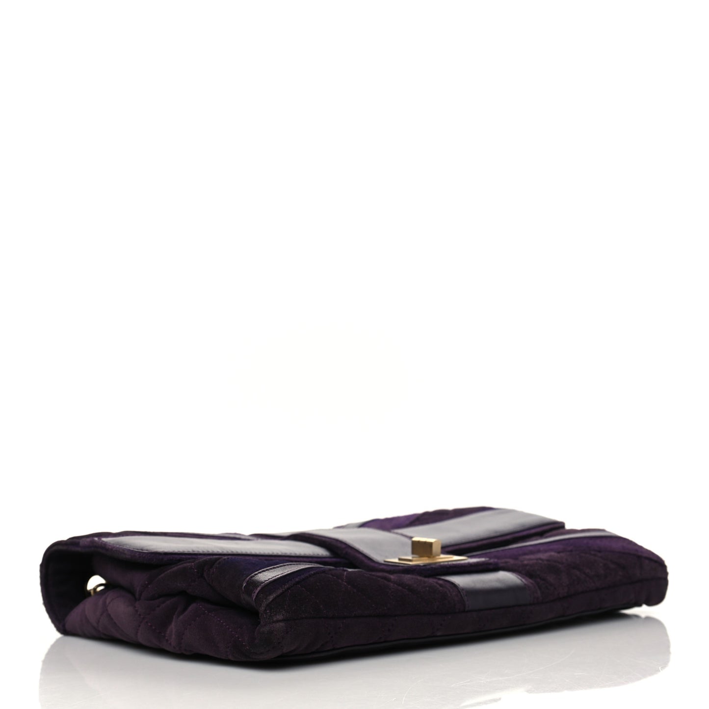 Suede Union Jack Jumbo Mademoiselle Flap Purple