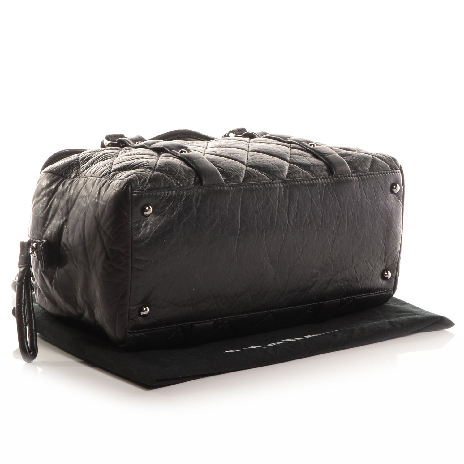 Chanel Distressed Lambskin Lady Braid Flap Tote Black 4 of 8