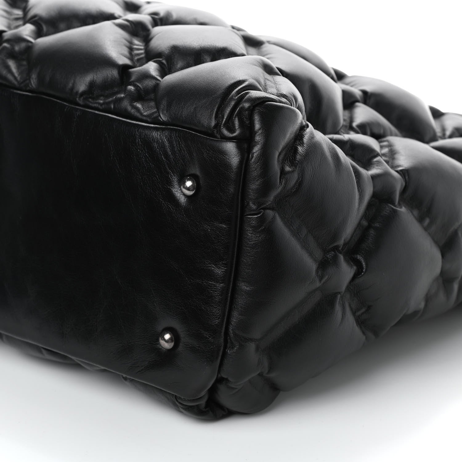 Chanel Calfskin Quilted Large Chesterfield Tote Black 9 of 10