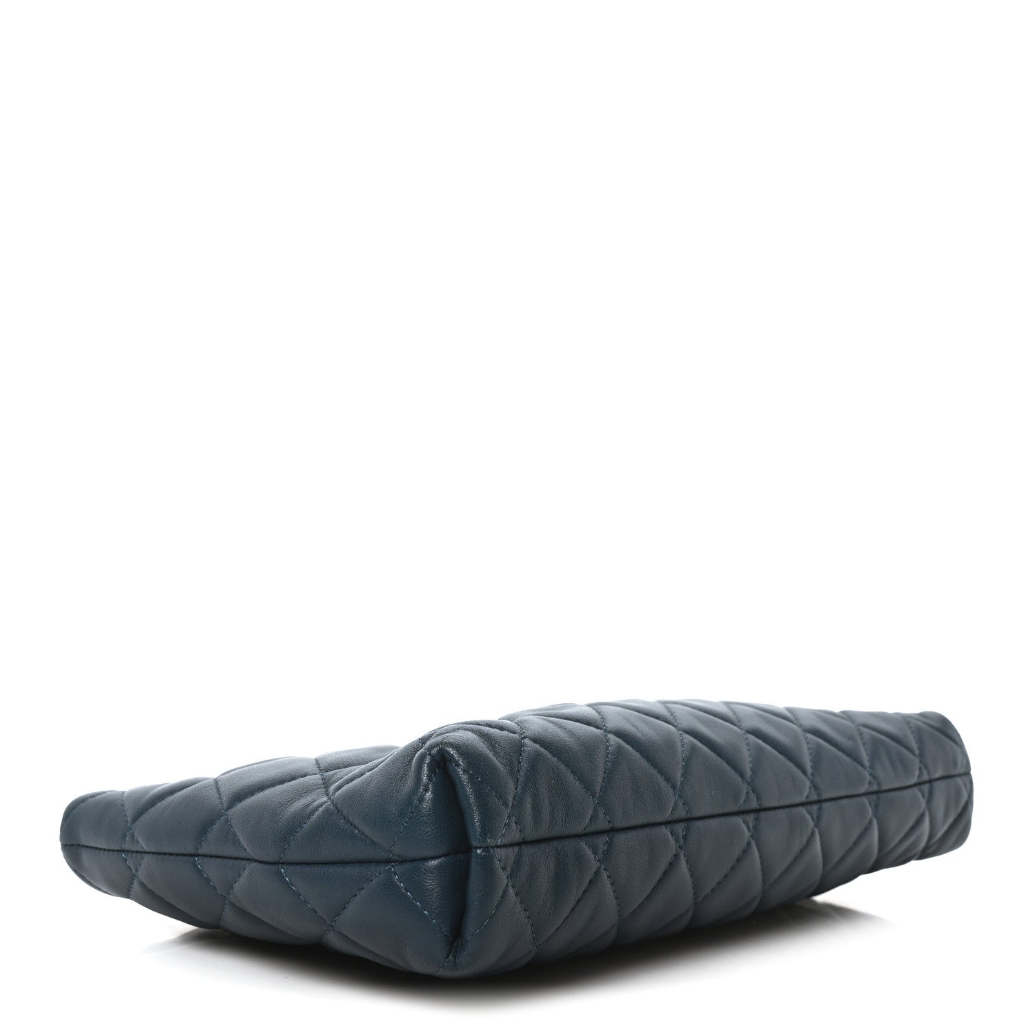 Chanel Lambskin Quilted Clutch  Turquoise 4 of 10
