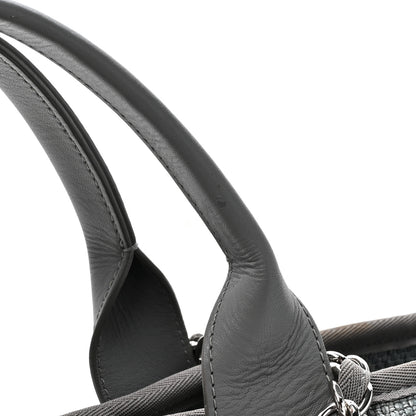 Chanel Woven Straw Raffia Large Deauville Tote Grey 12 of 14