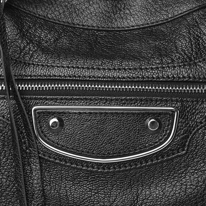 Balenciaga Chevre Silver Metallic Edge Hardware Velo Black 10 of 10
