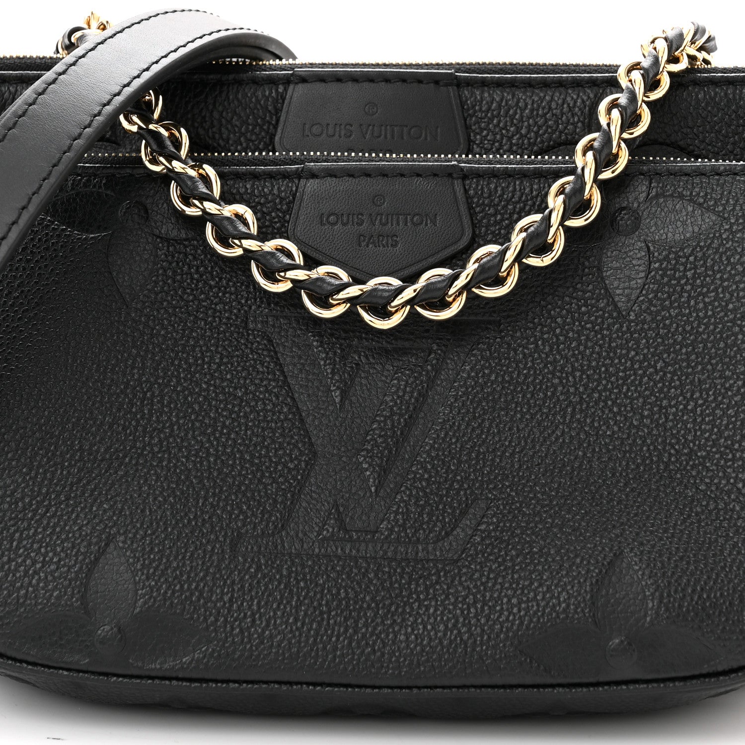 Louis Vuitton Empreinte Monogram Giant Multi Pochette Accessories Black 8 of 10