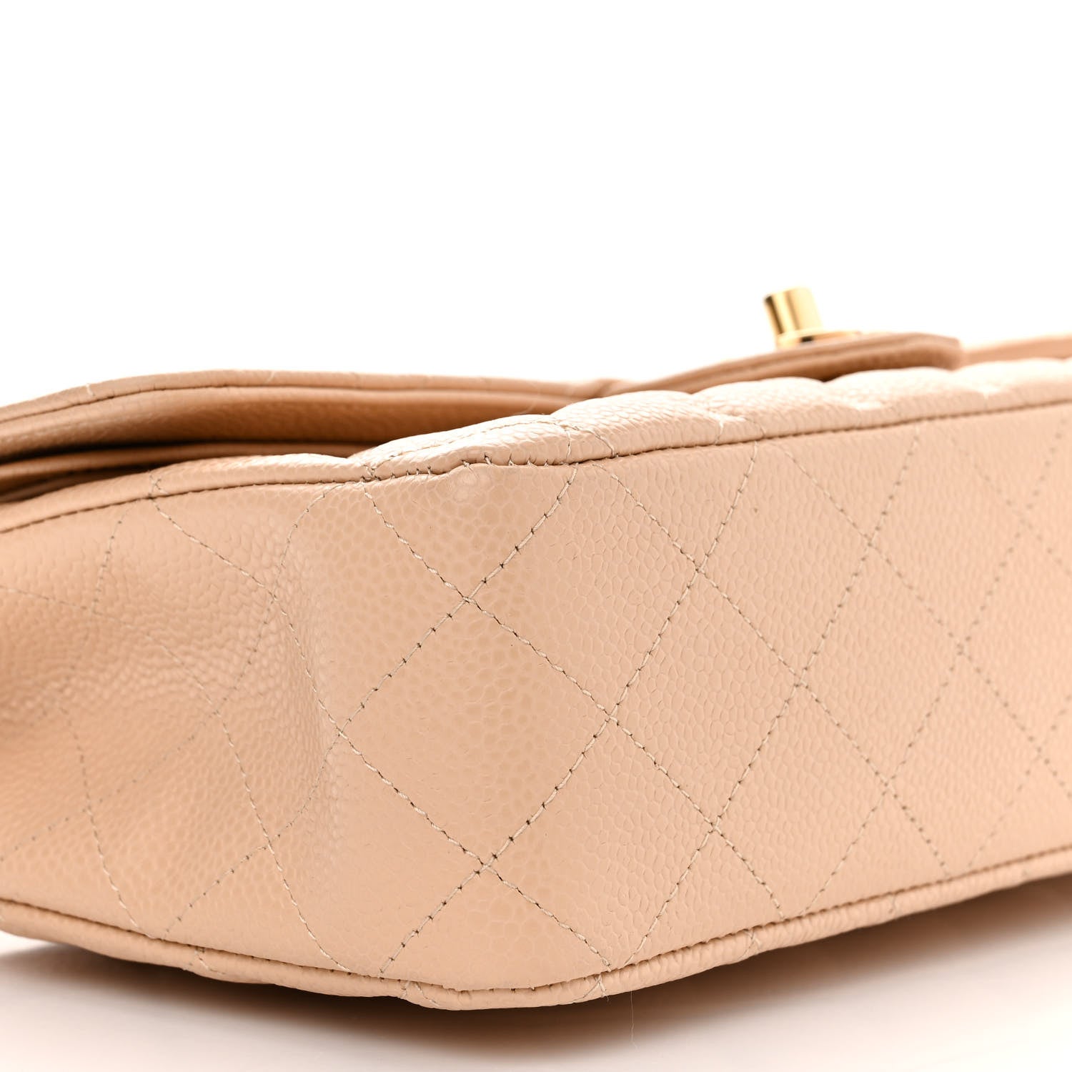 Chanel Caviar Quilted Medium Double Flap Beige 9 of 10