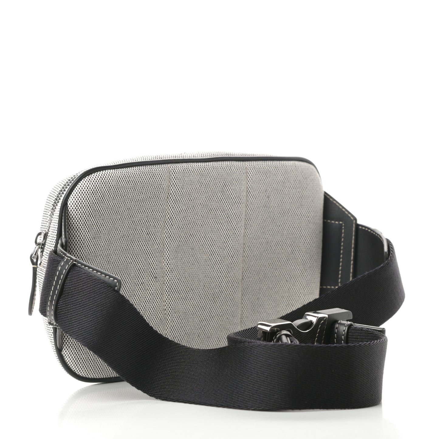 Canvas Horseferry Print Bum Bag Black