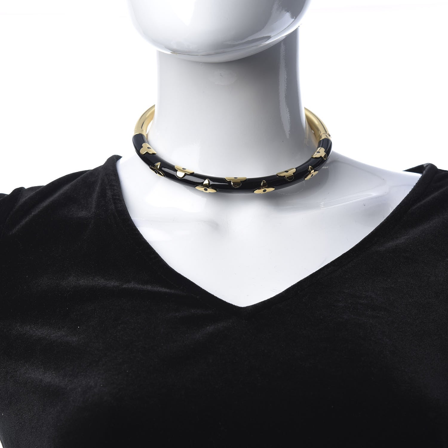 Louis Vuitton Daily Monogram Necklace Black 2 of 7