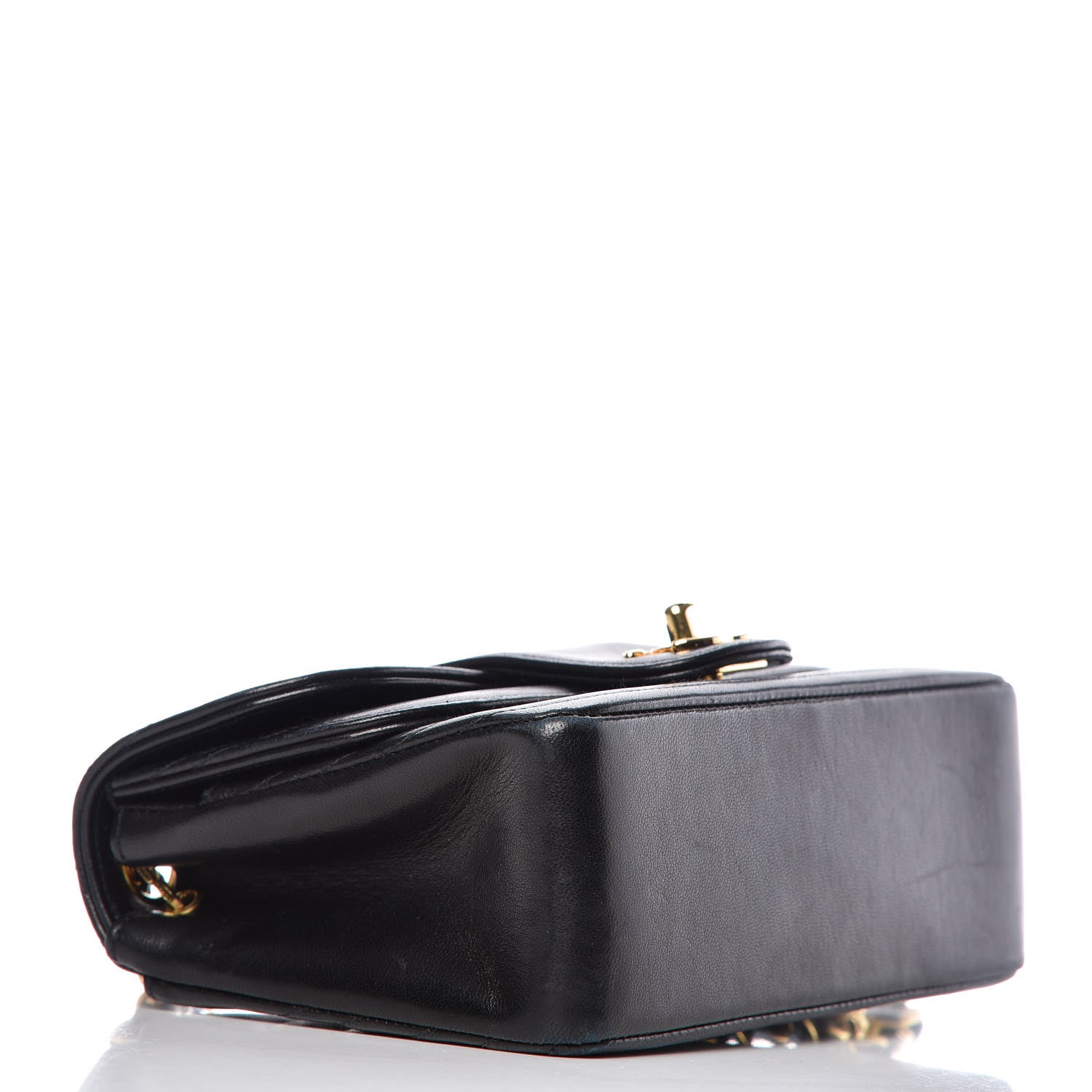 Chanel Lambskin Horizontal Quilted Mini Flap Black 4 of 13