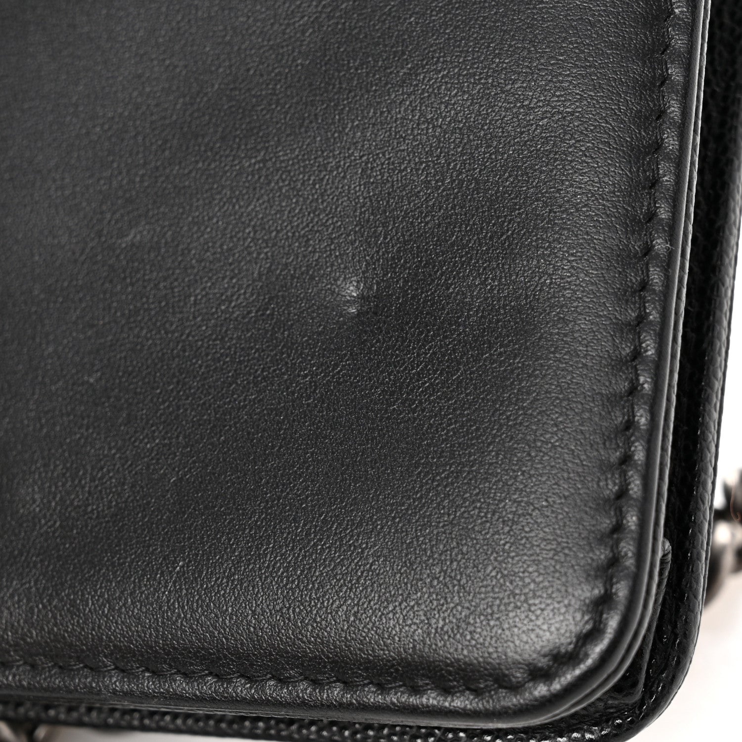 Chanel Caviar Quilted Boy Wallet On Chain WOC Black 13 of 14