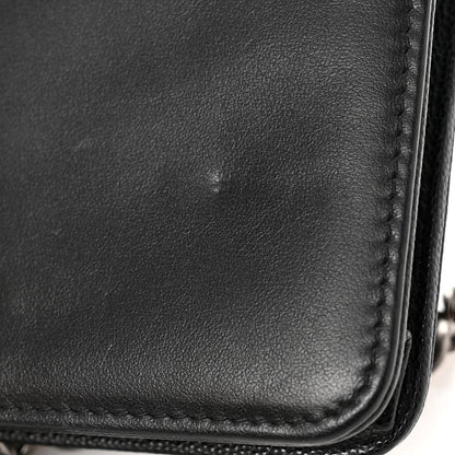 Chanel Caviar Quilted Boy Wallet On Chain WOC Black 13 of 14