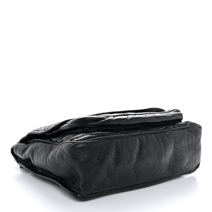 Saint Laurent Crinkled Calfskin Matelasse Monogram Medium Niki Chain Satchel Black 4 of 10