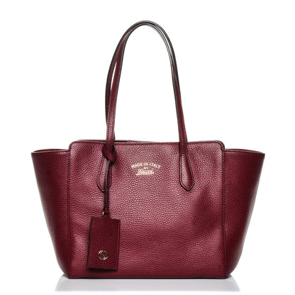 Gucci Dollar Calfskin Small Swing Tote Raspberry 1 of 9