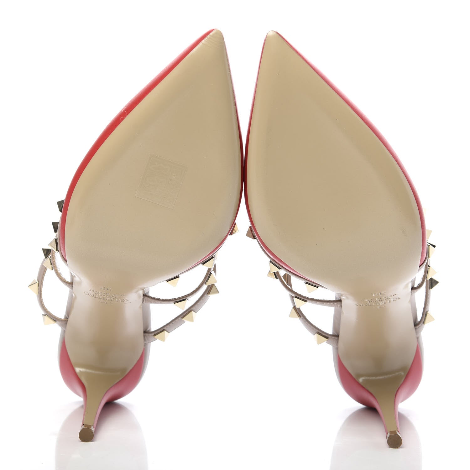 Valentino Garavani Calfskin Rockstud 90mm Cage Mules 39 Rouge Pur Poudre 5 of 8