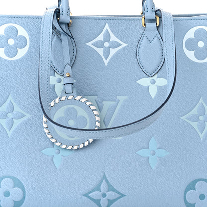 Louis Vuitton Empreinte Monogram Giant By The Pool Onthego MM Summer Blue 7 of 10