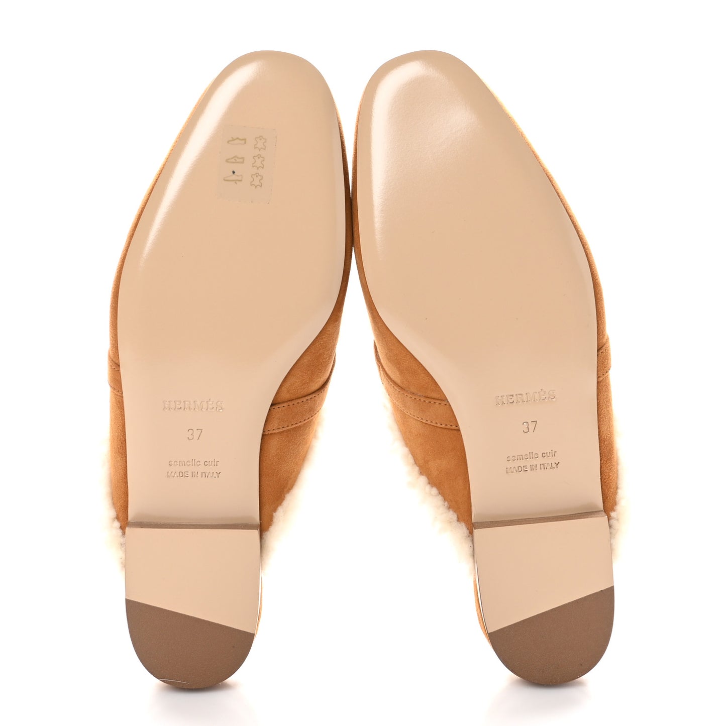 Suede Goatskin Woolskin Womens Oz Mules 37 Naturel