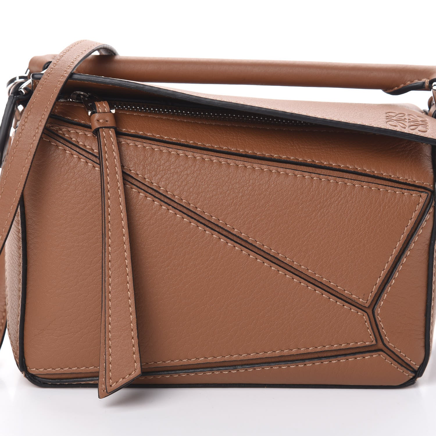 Loewe Calfskin Mini Puzzle Bag Tan 7 of 9