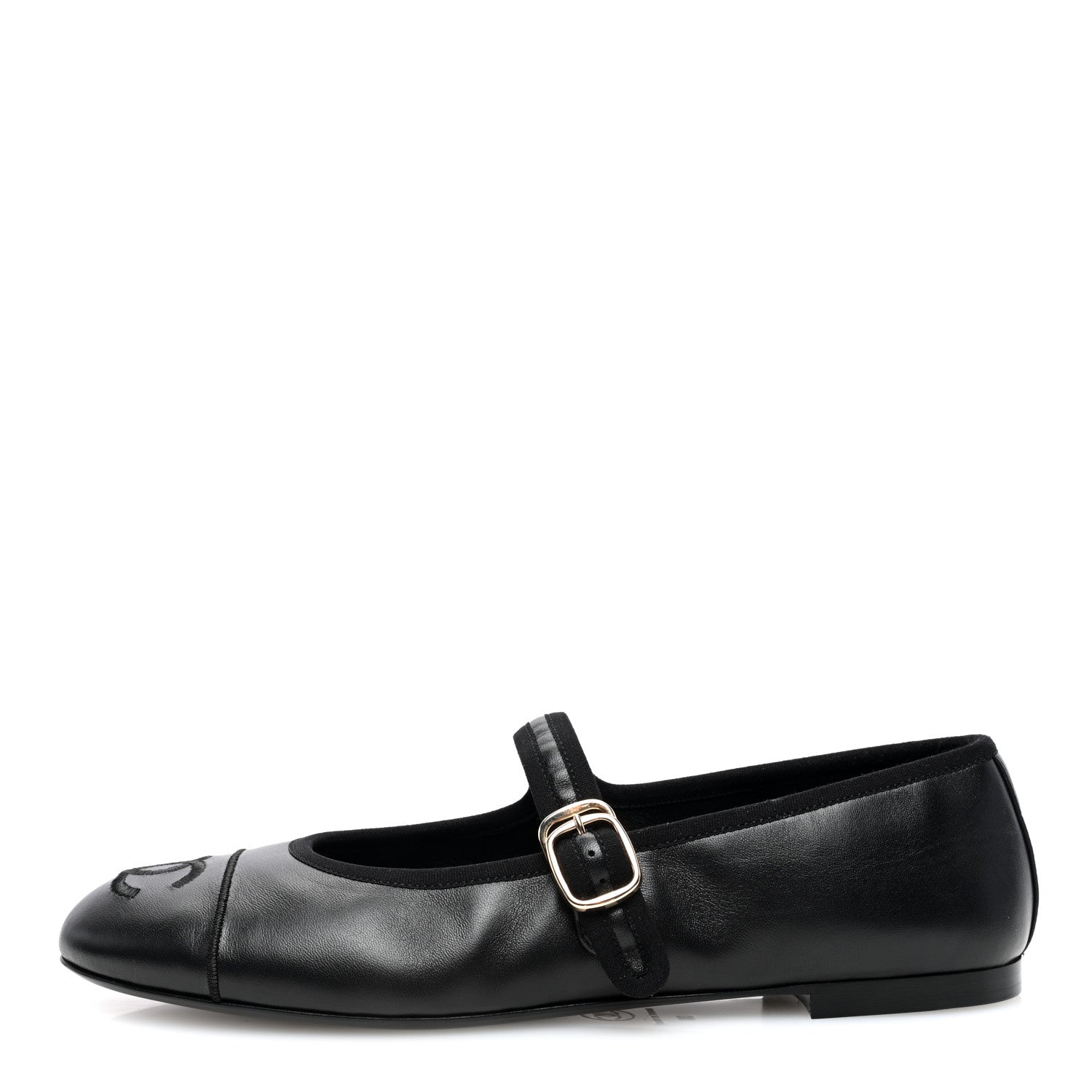 Chanel Lambskin Mary Jane Flats 39 Black 1 of 9