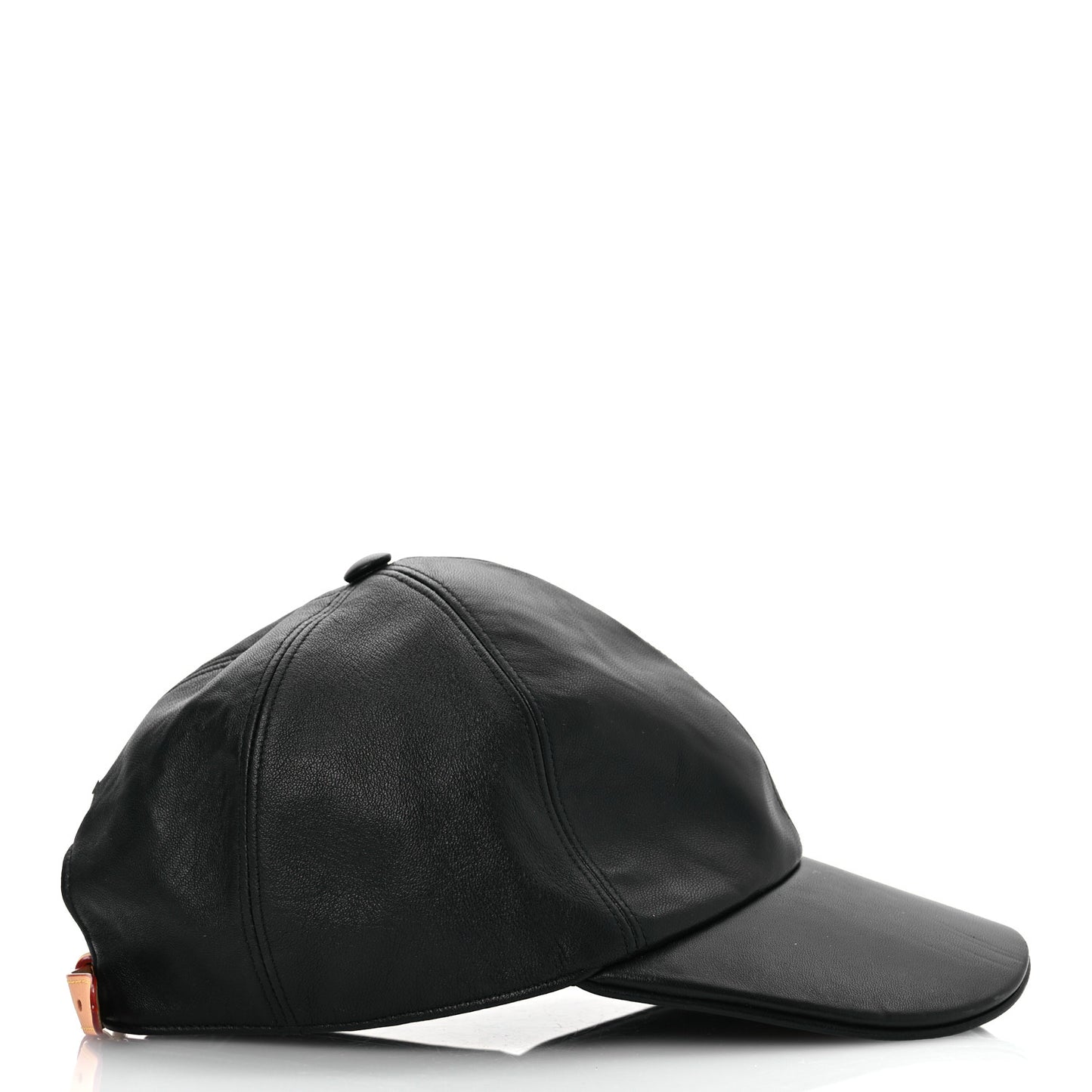 Lambskin LV Staples Baseball Cap 59 Black