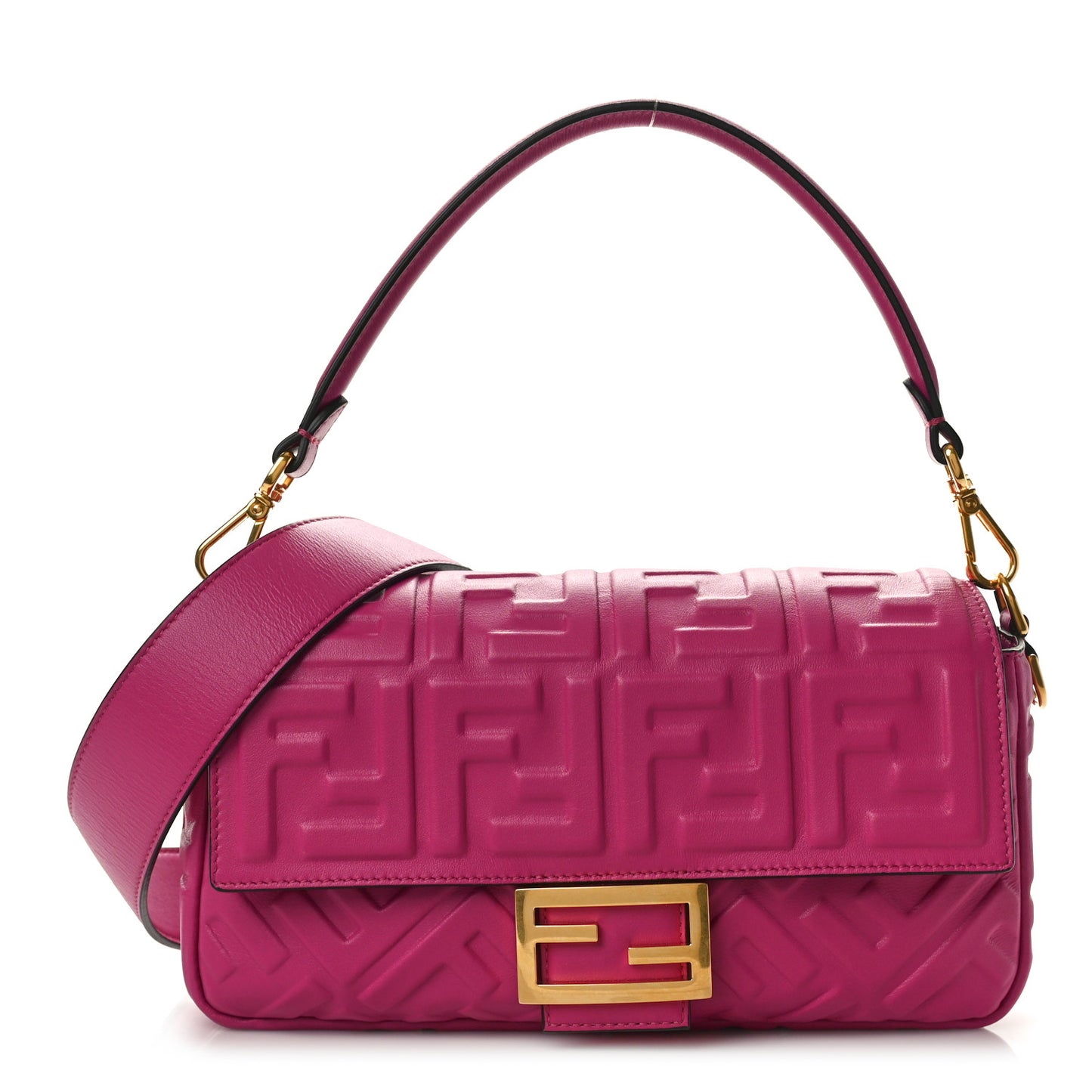 Nappa FF 1974 Embossed Baguette Ciclamino Pilar