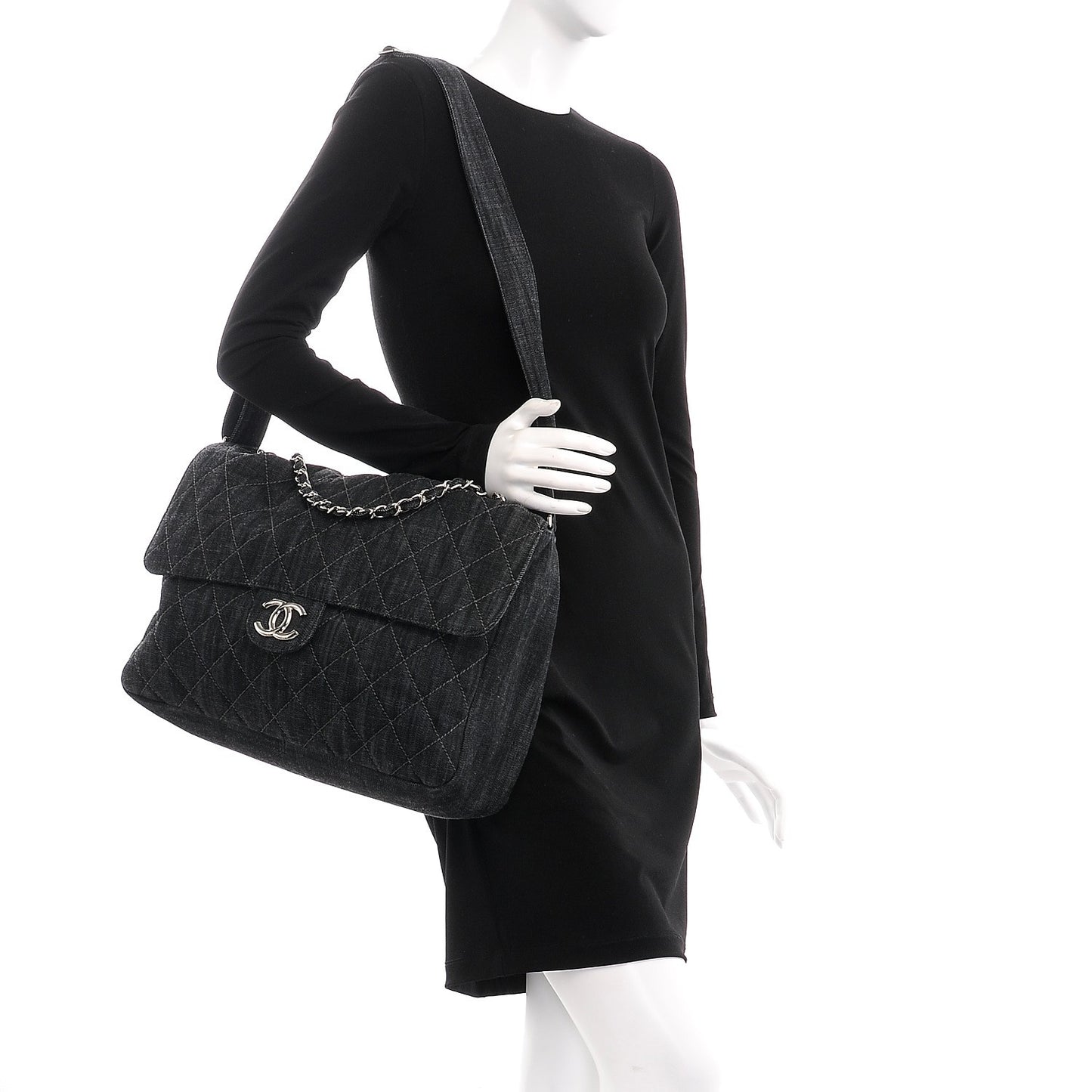 Denim Quilted Stretch Spirit Messenger Bag