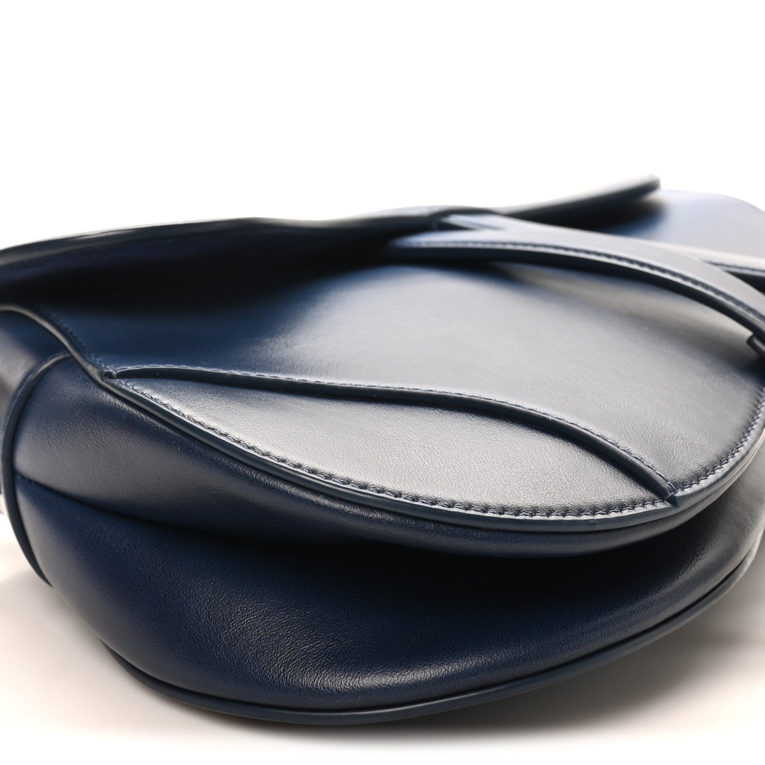 Christian Dior Calfskin Gradient Saddle Bag Indigo Blue 9 of 10
