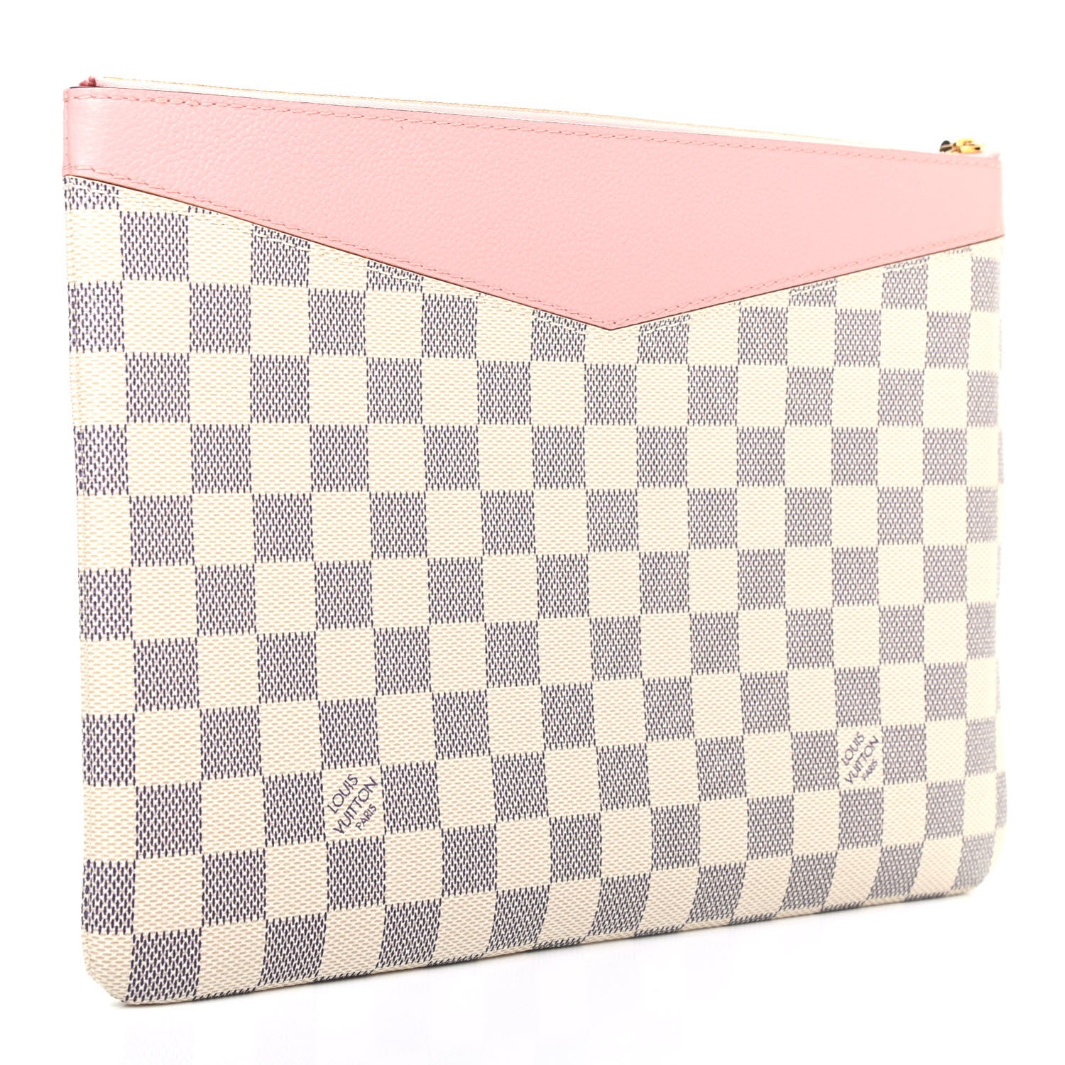 Louis Vuitton Damier Azur Daily Pouch Rose Poudre 3 of 7