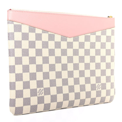 Louis Vuitton Damier Azur Daily Pouch Rose Poudre 3 of 7