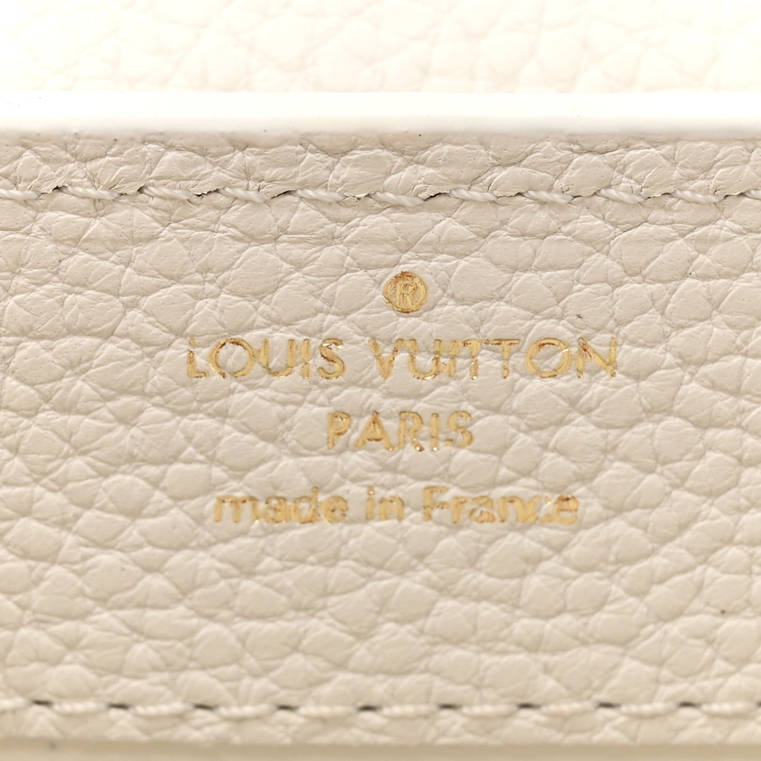 Louis Vuitton Taurillon Ayers Capucines Mini White Snow White 6 of 11